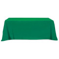 Flat Poly/Cotton 3-sided Table Cover - fits 8' standard t...