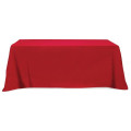 Flat Poly/Cotton 3-sided Table Cover - fits 8' standard t...