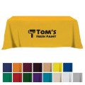 Flat Poly/Cotton 3-sided Table Cover - fits 8' standard t...