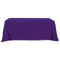 Flat Poly/Cotton 3-sided Table Cover - fits 8' standard t...