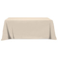 Flat Poly/Cotton 3-sided Table Cover - fits 8' standard t...