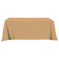 Flat Poly/Cotton 3-sided Table Cover - fits 8' standard t...