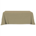 Flat Poly/Cotton 3-sided Table Cover - fits 8' standard t...