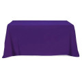 Flat Poly/Cotton 3-sided Table Cover - fits 6' standard t...