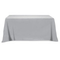 Flat Poly/Cotton 3-sided Table Cover - fits 6' standard t...