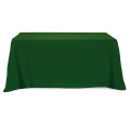 Flat Poly/Cotton 3-sided Table Cover - fits 6' standard t...