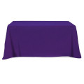 Flat Poly/Cotton 3-sided Table Cover - fits 6' standard t...