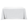 Flat Poly/Cotton 3-sided Table Cover - fits 6' standard t...