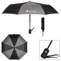 42" ARC HEATHERED TELESCOPIC FOLDING UMBRELLA