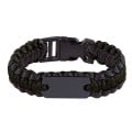 Paracord Bracelet With Metal Plate