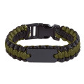 Paracord Bracelet With Metal Plate