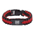 Paracord Bracelet With Metal Plate