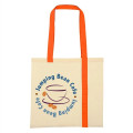 Striped Economy Cotton Canvas Tote Bag