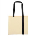 Striped Economy Cotton Canvas Tote Bag