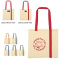 Striped Economy Cotton Canvas Tote Bag