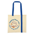Striped Economy Cotton Canvas Tote Bag