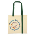 Striped Economy Cotton Canvas Tote Bag