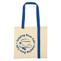 Striped Economy Cotton Canvas Tote Bag