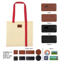 Striped Economy Cotton Canvas Tote Bag