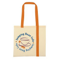 Striped Economy Cotton Canvas Tote Bag