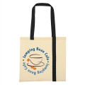 Striped Economy Cotton Canvas Tote Bag