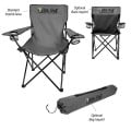 Heathered Folding Chair With Carrying Bag