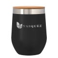 12 Oz. Vinay Stemless Wine Glass With Bamboo Lid