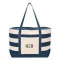 Cotton Canvas Nautical Tote Bag