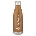 16 Oz. Stainless Steel Swig Woodtone Bottle