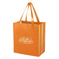 Shiny Laminated Non-Woven Tropic Shopper Tote Bag