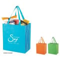 Shiny Laminated Non-Woven Tropic Shopper Tote Bag