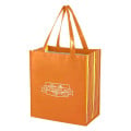 Shiny Laminated Non-Woven Tropic Shopper Tote Bag