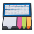 Leather Look Case Of Sticky Notes With Calendar