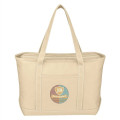 Large Cotton Canvas Yacht Tote Bag