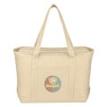 Large Cotton Canvas Yacht Tote Bag