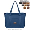 Large Cotton Canvas Yacht Tote Bag