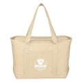 Large Cotton Canvas Yacht Tote Bag