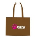 Non-Woven Shopper Tote Bag With Hook And Loop Closure