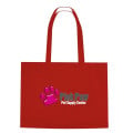 Non-Woven Shopper Tote Bag With Hook And Loop Closure