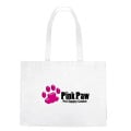 Non-Woven Shopper Tote Bag With Hook And Loop Closure