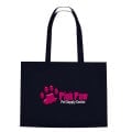 Non-Woven Shopper Tote Bag With Hook And Loop Closure