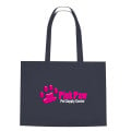 Non-Woven Shopper Tote Bag With Hook And Loop Closure