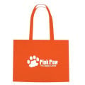 Non-Woven Shopper Tote Bag With Hook And Loop Closure