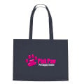 Non-Woven Shopper Tote Bag With Hook And Loop Closure