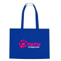 Non-Woven Shopper Tote Bag With Hook And Loop Closure