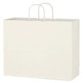 Kraft Paper White Shopping Bag - 16" x 12-1/2"