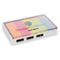 3-Port USB Hub With Sticky Flags