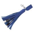 2-In-1 Charging Cables On Tassel Key Ring