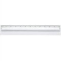 Plastic 12" Ruler With Magnifying Glass