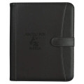 Pebble Grain Zippered Portfolio With Calculator